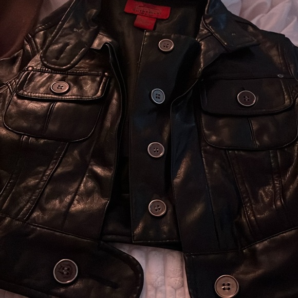Paris Blues Pleather Crop Jacket - Picture 5 of 8